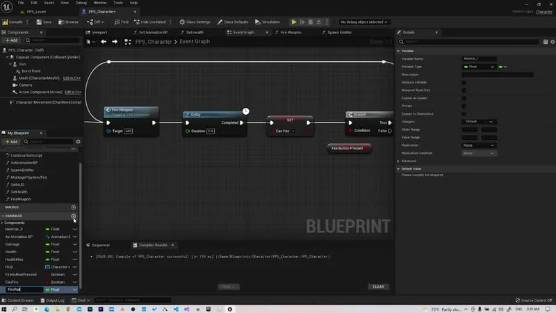Weapon logic in Blueprints